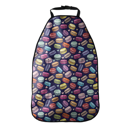 Cartoon Macaron Pattern Print Car Seat Organizers