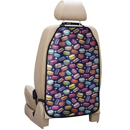 Cartoon Macaron Pattern Print Car Seat Organizers