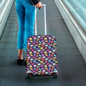 Cartoon Macaron Pattern Print Luggage Cover