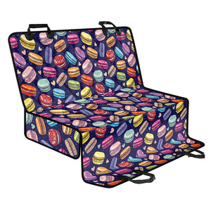 Cartoon Macaron Pattern Print Pet Car Back Seat Cover