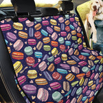 Cartoon Macaron Pattern Print Pet Car Back Seat Cover