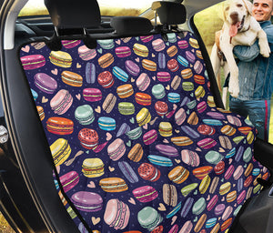 Cartoon Macaron Pattern Print Pet Car Back Seat Cover