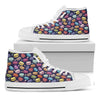 Cartoon Macaron Pattern Print White High Top Shoes