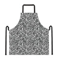 Cartoon Mechanic Pattern Print Apron