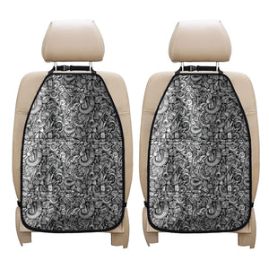 Cartoon Mechanic Pattern Print Car Seat Organizers