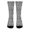 Cartoon Mechanic Pattern Print Crew Socks