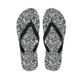 Cartoon Mechanic Pattern Print Flip Flops
