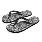 Cartoon Mechanic Pattern Print Flip Flops