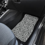 Cartoon Mechanic Pattern Print Front and Back Car Floor Mats