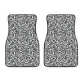 Cartoon Mechanic Pattern Print Front Car Floor Mats
