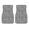 Cartoon Mechanic Pattern Print Front Car Floor Mats