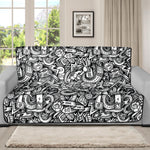 Cartoon Mechanic Pattern Print Futon Protector