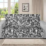 Cartoon Mechanic Pattern Print Futon Protector