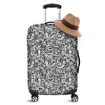 Cartoon Mechanic Pattern Print Luggage Cover