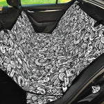 Cartoon Mechanic Pattern Print Pet Car Back Seat Cover