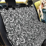 Cartoon Mechanic Pattern Print Pet Car Back Seat Cover