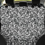 Cartoon Mechanic Pattern Print Pet Car Back Seat Cover