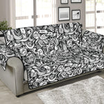 Cartoon Mechanic Pattern Print Sofa Protector