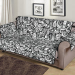 Cartoon Mechanic Pattern Print Sofa Protector