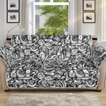 Cartoon Mechanic Pattern Print Sofa Protector