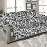 Cartoon Mechanic Pattern Print Sofa Protector