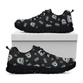 Cartoon Mummy Pattern Print Black Running Shoes