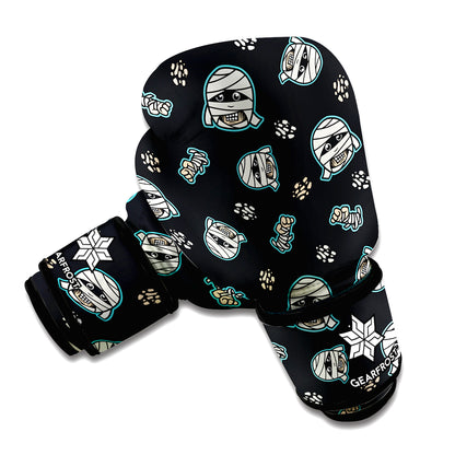 Cartoon Mummy Pattern Print Boxing Gloves