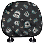 Cartoon Mummy Pattern Print Car Headrest Covers
