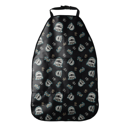 Cartoon Mummy Pattern Print Car Seat Organizers