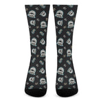 Cartoon Mummy Pattern Print Crew Socks