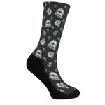 Cartoon Mummy Pattern Print Crew Socks