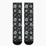 Cartoon Mummy Pattern Print Crew Socks