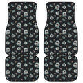 Cartoon Mummy Pattern Print Front and Back Car Floor Mats