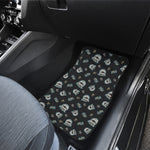 Cartoon Mummy Pattern Print Front and Back Car Floor Mats
