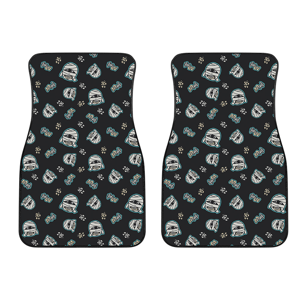 Cartoon Mummy Pattern Print Front Car Floor Mats