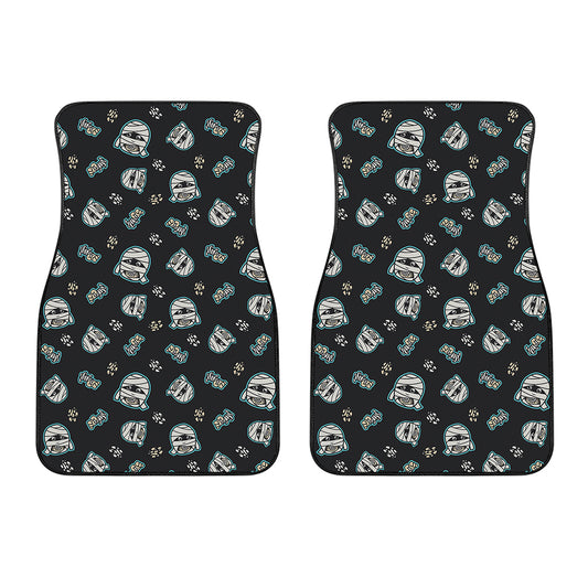 Cartoon Mummy Pattern Print Front Car Floor Mats