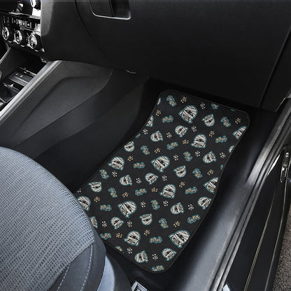 Cartoon Mummy Pattern Print Front Car Floor Mats