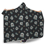 Cartoon Mummy Pattern Print Hooded Blanket