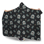 Cartoon Mummy Pattern Print Hooded Blanket