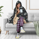 Cartoon Mummy Pattern Print Hooded Blanket