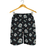 Cartoon Mummy Pattern Print Men's Shorts