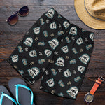 Cartoon Mummy Pattern Print Men's Shorts