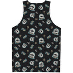 Cartoon Mummy Pattern Print Men's Tank Top