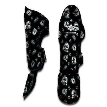 Cartoon Mummy Pattern Print Muay Thai Shin Guard