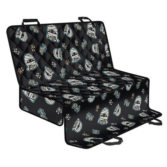 Cartoon Mummy Pattern Print Pet Car Back Seat Cover