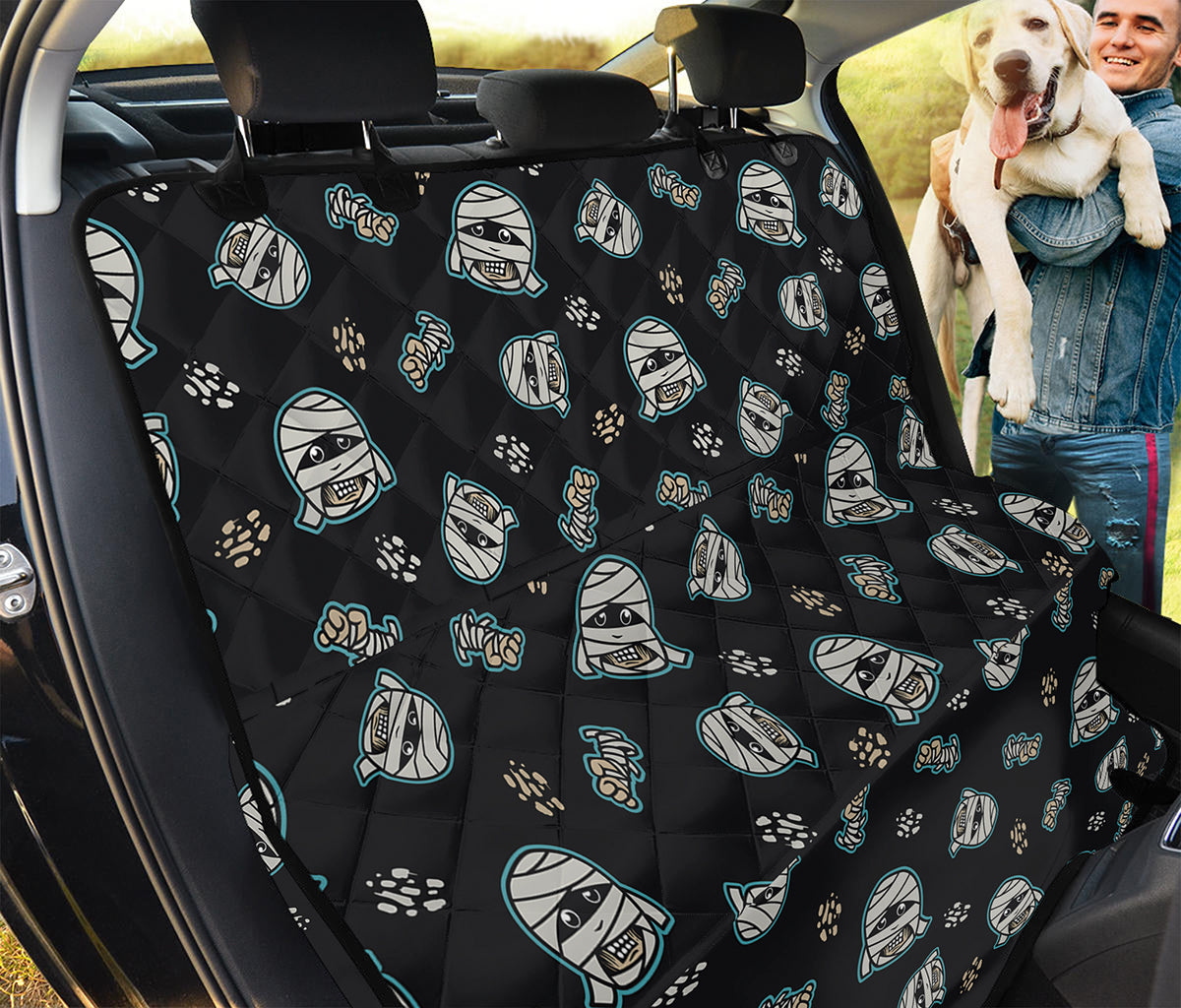 Cartoon Mummy Pattern Print Pet Car Back Seat Cover
