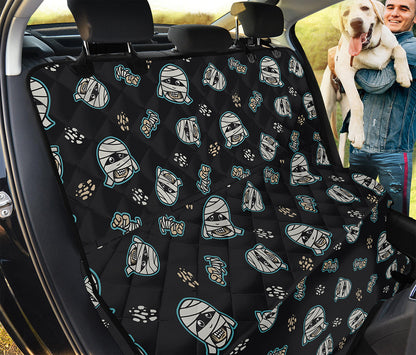 Cartoon Mummy Pattern Print Pet Car Back Seat Cover