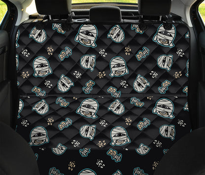 Cartoon Mummy Pattern Print Pet Car Back Seat Cover