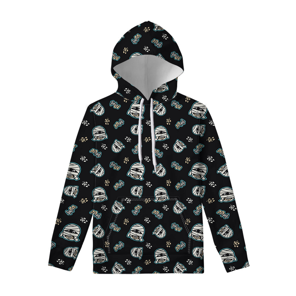 Cartoon Mummy Pattern Print Pullover Hoodie