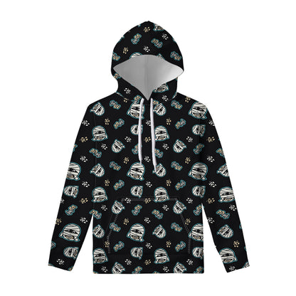 Cartoon Mummy Pattern Print Pullover Hoodie